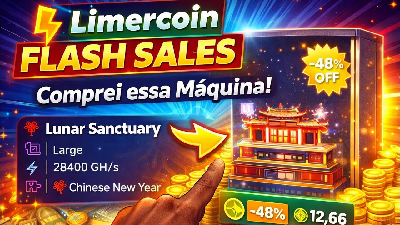 LIMERCOIN: Aproveitei a FLASH SALE e Comprei Essa Máquina!