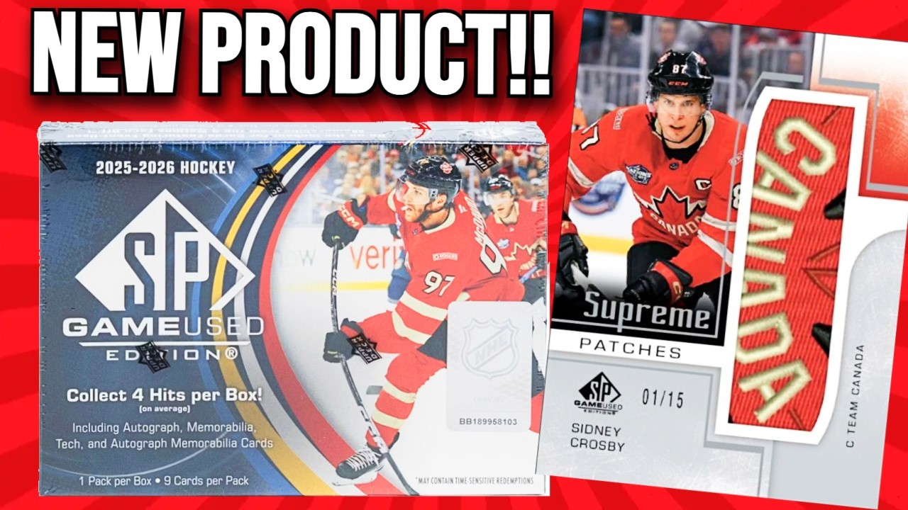 CRAZY CHASE !! 2025-26 Upper Deck SP Game Used Hockey Hobby Box Opening !!