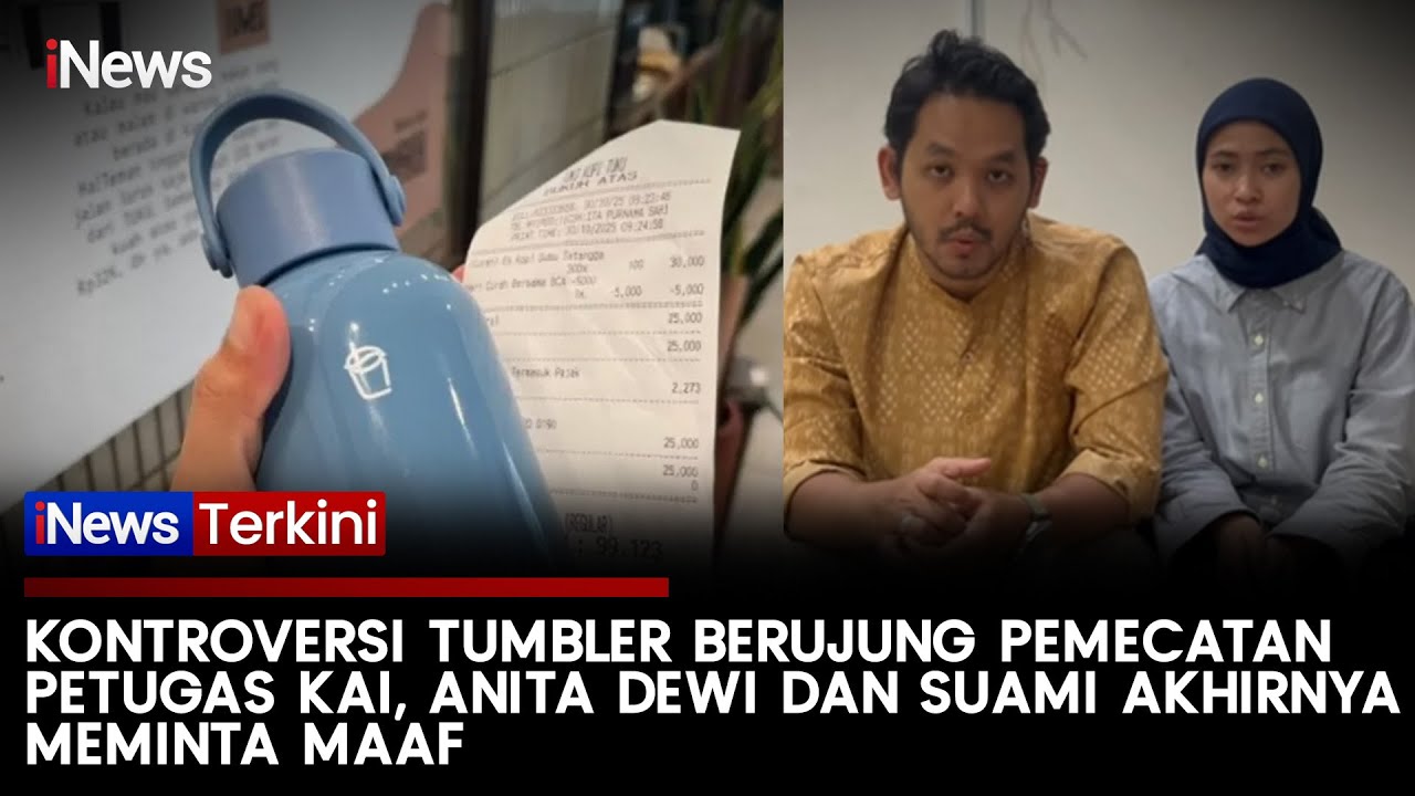 Dirujak Netizen Gegara Viralkan Kehilangan Tumbler, Pasutri Alvin-Anita Minta Maaf | iNews Terkini