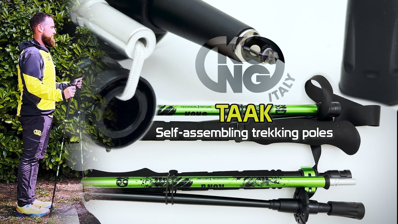 Kong TAAK: the ultra-compact self-assembling trekking poles! Add them to your mountain equipment!