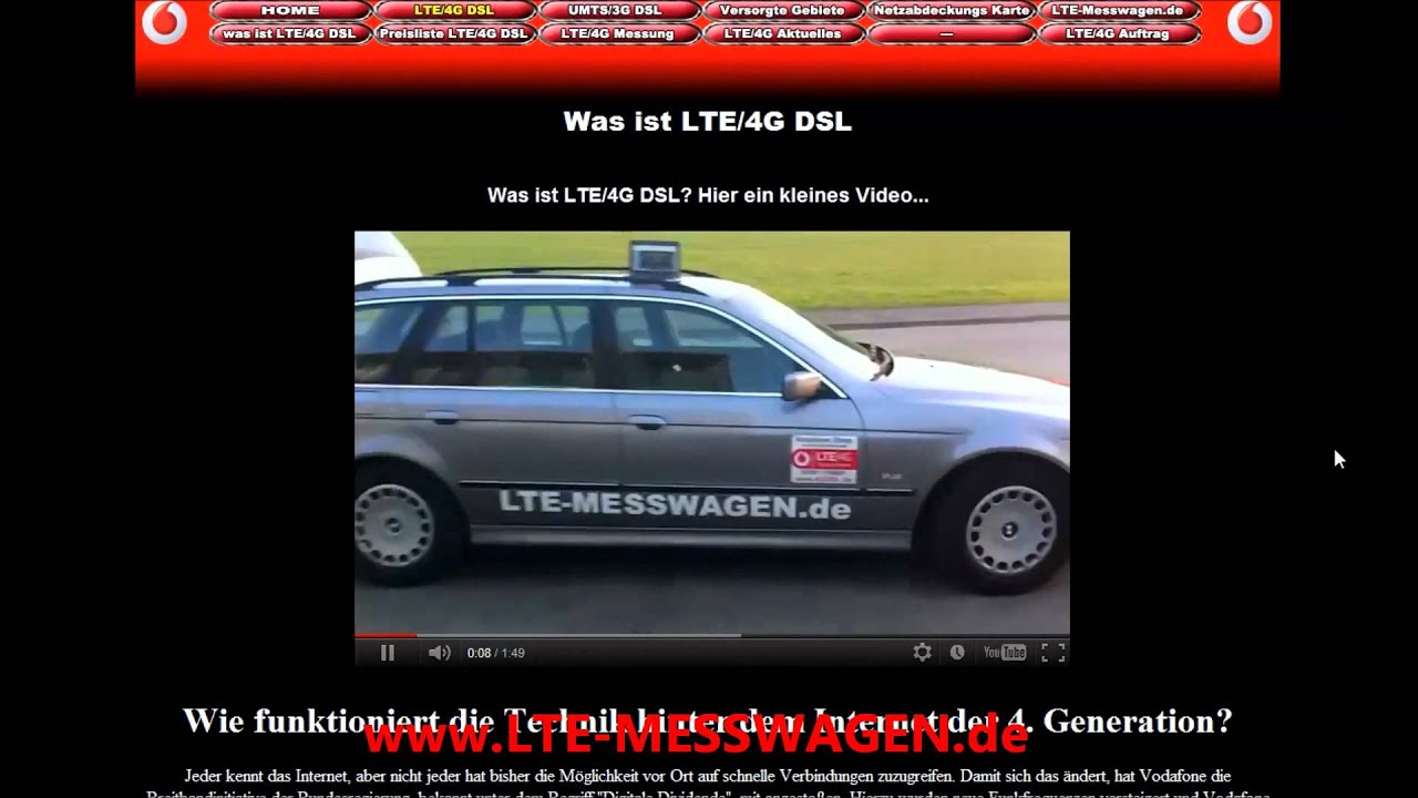 Was ist LTE hier die Erkl&auml;rung von  LTE MESSWAGEN de