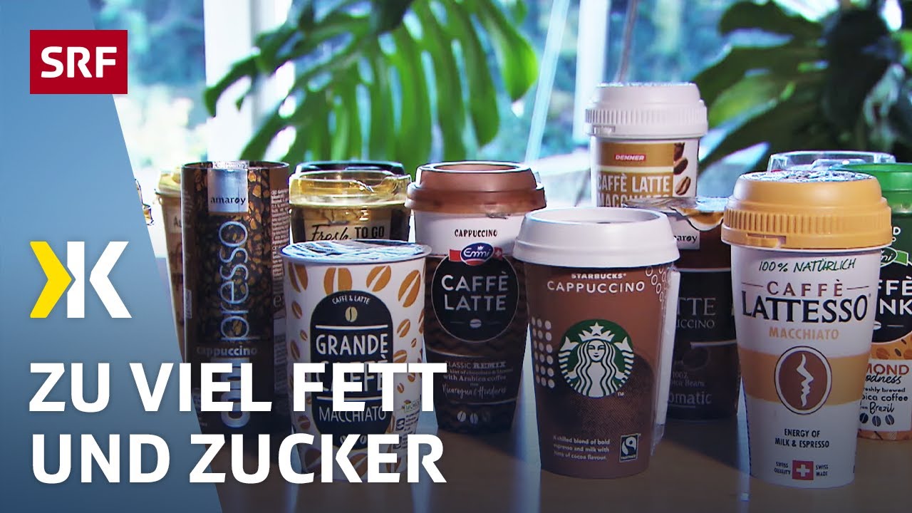 Kalte Kaffeedrinks im Test: Viel Zucker, wenig Koffein | 2020 | Kassensturz | SRF