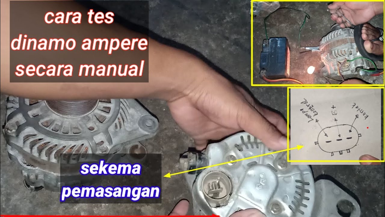 cara tes dinamo ampere secara manual