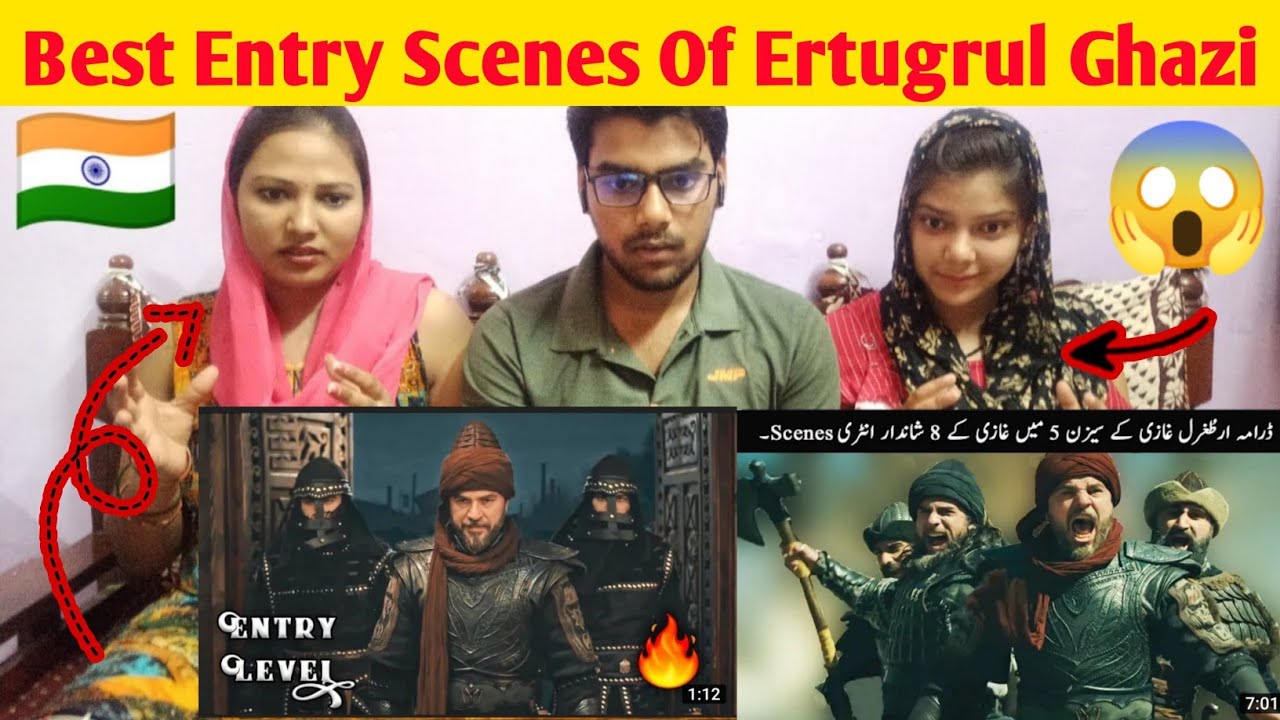 Indian Reaction on 8 Best Entry Scenes Of Dirilis Ertugrul Ghazi | TOP X TV | Nomadic RK