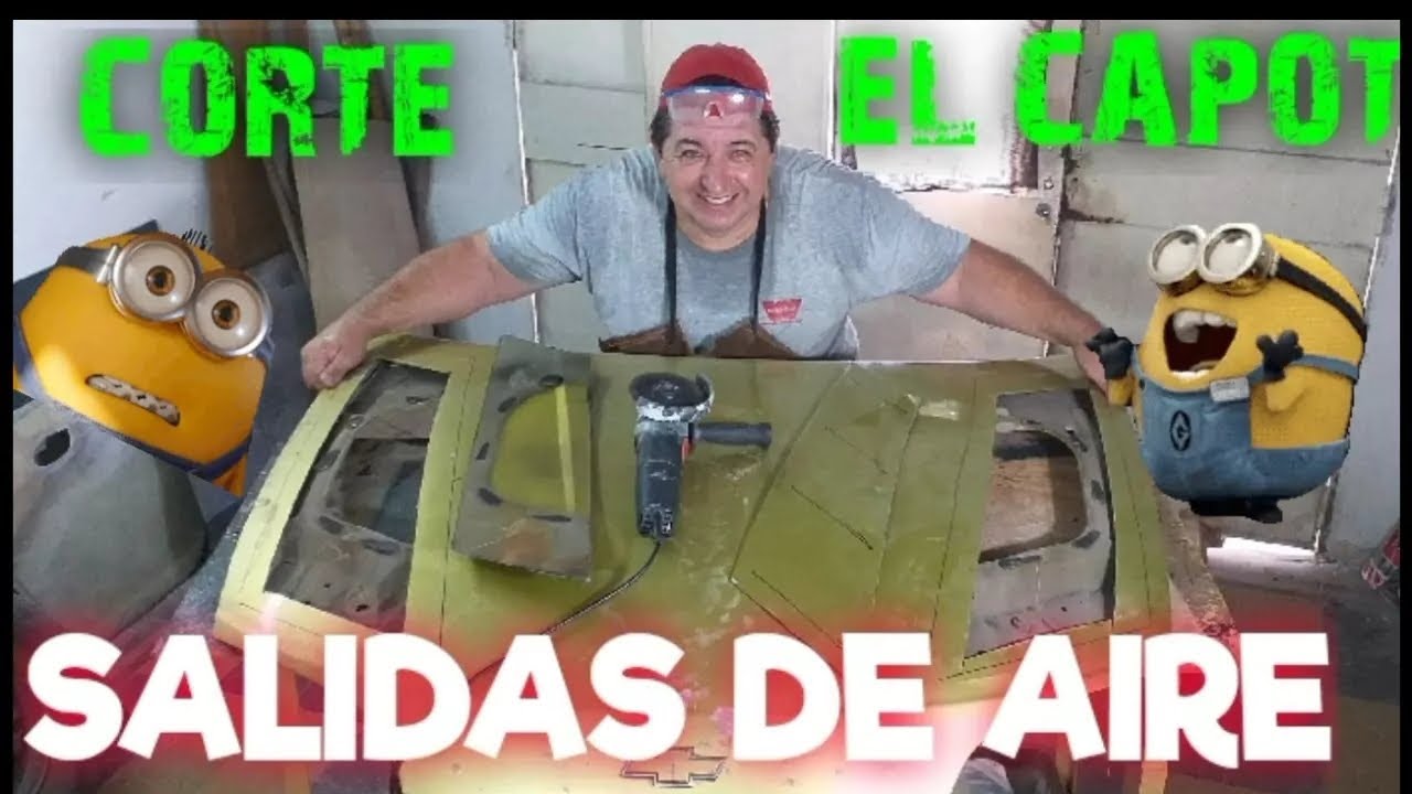 COLOCANDO Tomas de aire !!! SALIDAS DE AIRE para CAPOT o COFRE // Opel Tigra  Panetta design