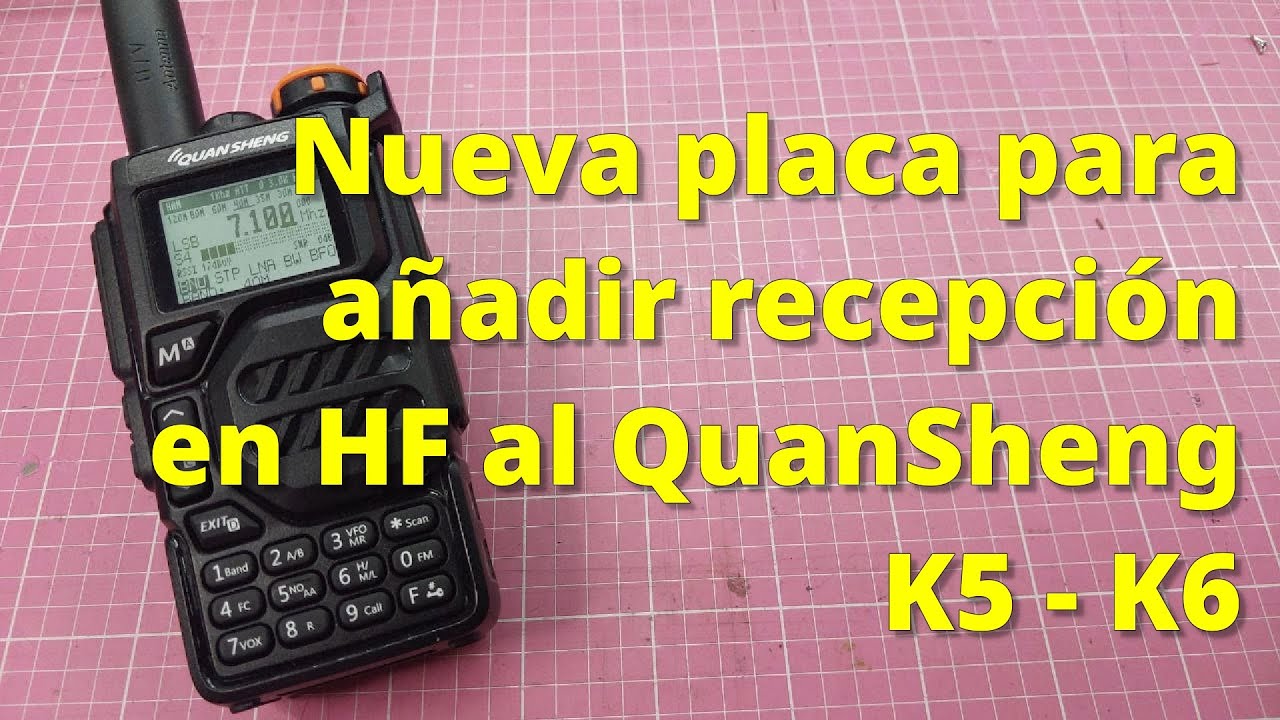 143 - NUEVA PLACA PARA AÑADIR HF A LOS WALKIES QUANSHENG K5 K6