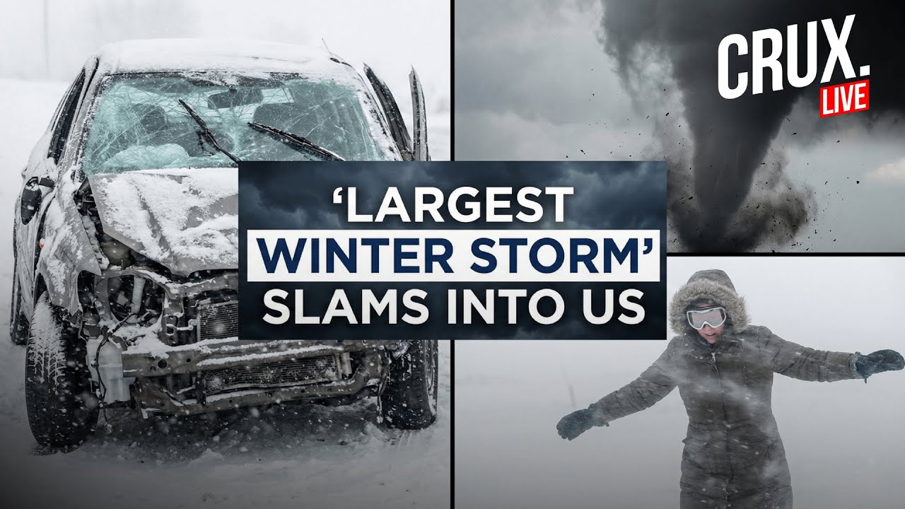 LIVE | Monster Winter System To Unleash Ice Storm, Heavy Snow And –50°F Wind Chills Across US | Crux