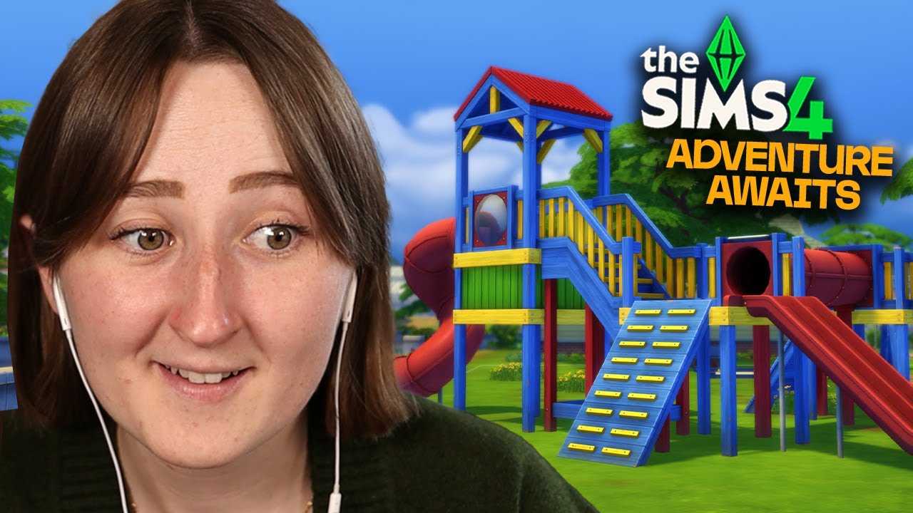 i built a *custom playground* in the sims
