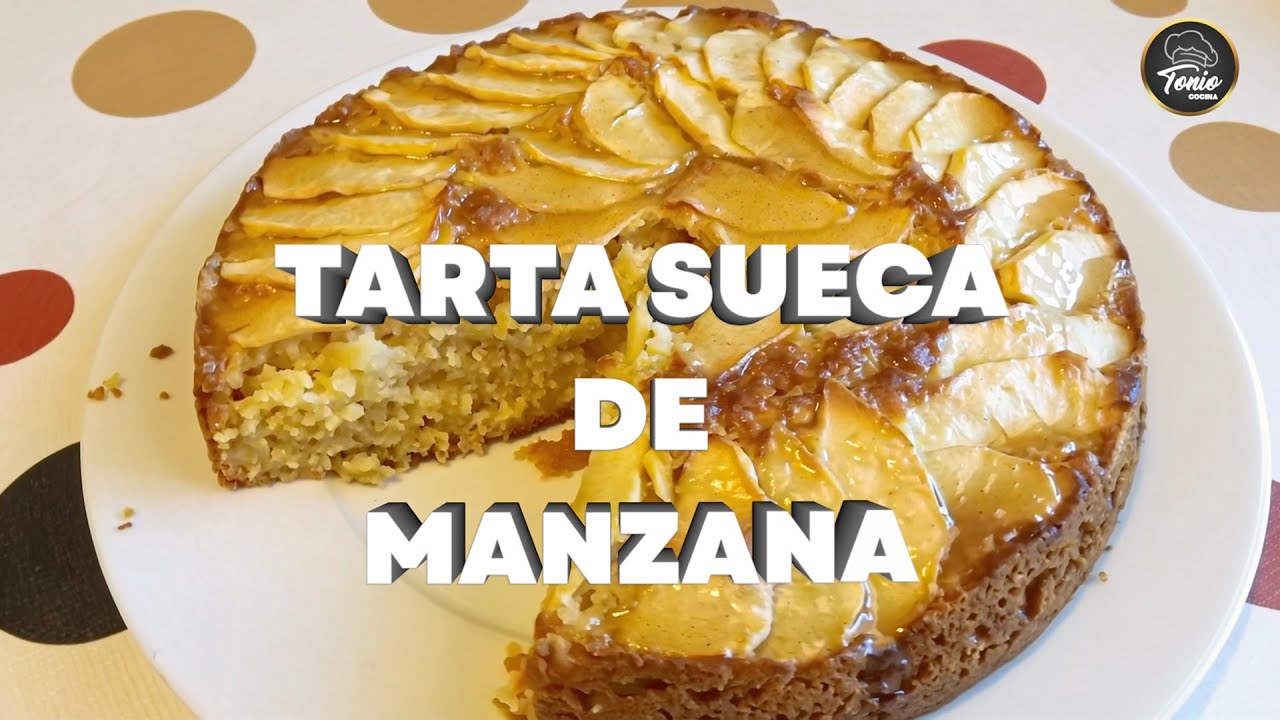 Tarta sueca de Manzana 2025 🥧 La más jugosa, esponjosa y sabrosa (receta fácil)