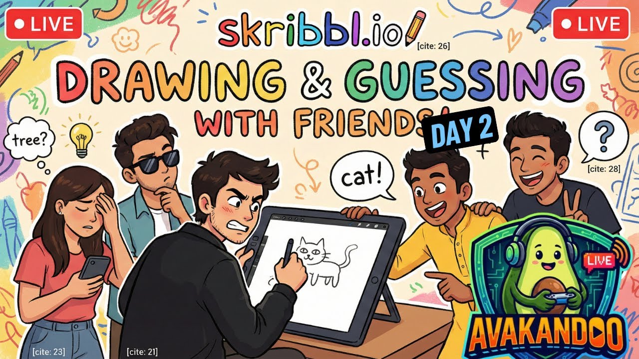 WORST ARTISTS EVER? Playing Skribbl.io with Friends! 🎨🤣