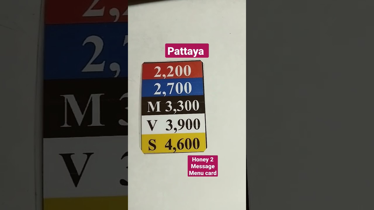 honey massage #pattaya#menu #viral #shorts
