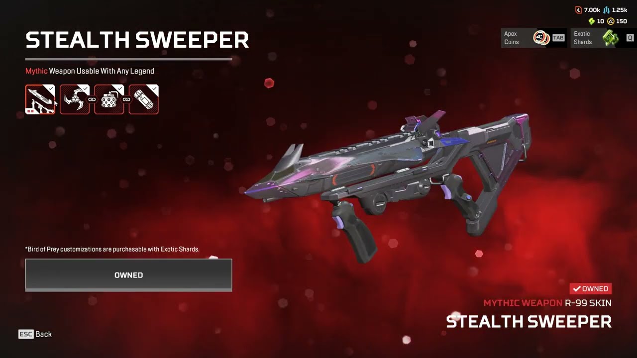 (Sold)2 Mythics Universal Heirloom Raptors Claw Karambit Knife+R 99 Mythic Bird of Prey 224 Legs