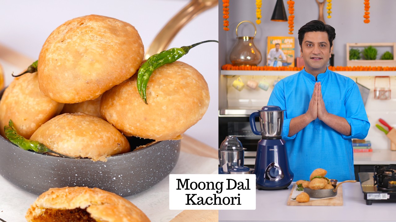 Moong Dal ki Khasta Kachori |  मूंग दाल की खस्ता कचौड़ी | Quick Snacks Recipe | Chef Kunal Kapur