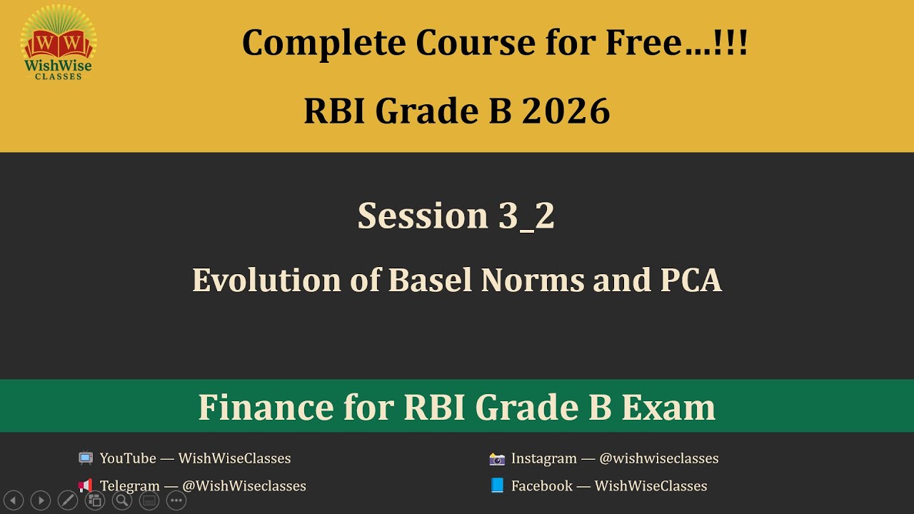 Session 3 (Part 2) | Basel Norms & PCA || Complete Finance | RBI Grade B Phase 2