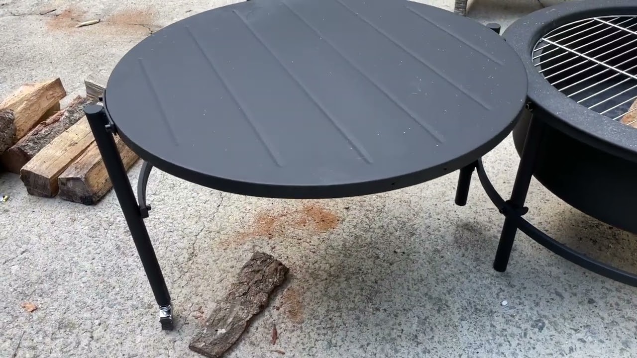 Уличная костровая чаша AZOUTDOOR предназначена для сжигания дров на открытом воздухе, жарки зефир...