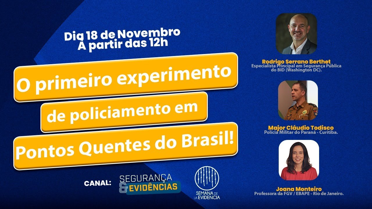 O Primeiro experimento de policiamento em Pontos Quentes do Brasil!