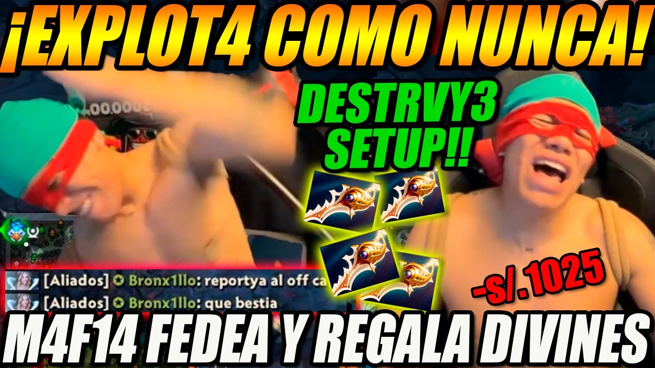 PIERDE PAPELES😱!! BUTI explot4 como nunca y destrvy3 SETUP| team le FEDEA y regala DIVINES x S/1025🤣