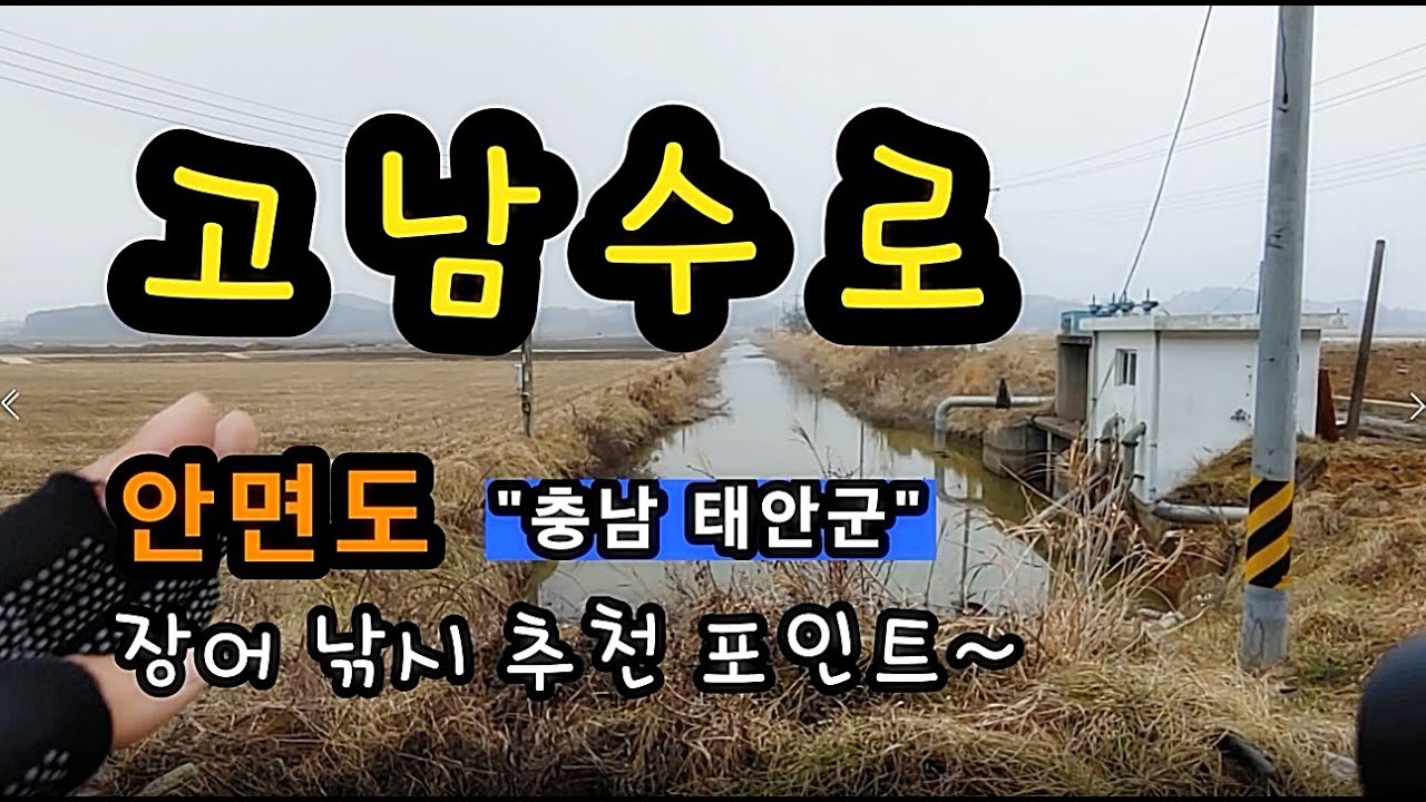 [태안]_ 고남수로 / 안면도권 장어낚시 추천 포인트 / 충남 태안군 고남면 고남리 2260