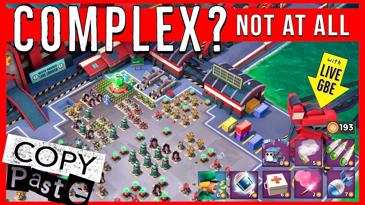 COMPLEX solo hard? 😎 COPY this & SUCCEED - live gameplay / BOOM BEACH easy operation attack strategy