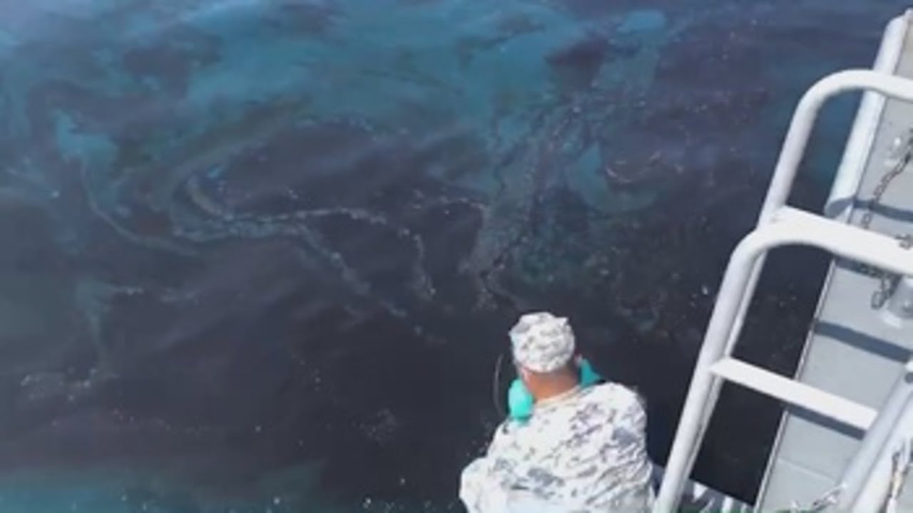 Depósito marino causa un derrame de 20 toneladas de petróleo en Tailandia