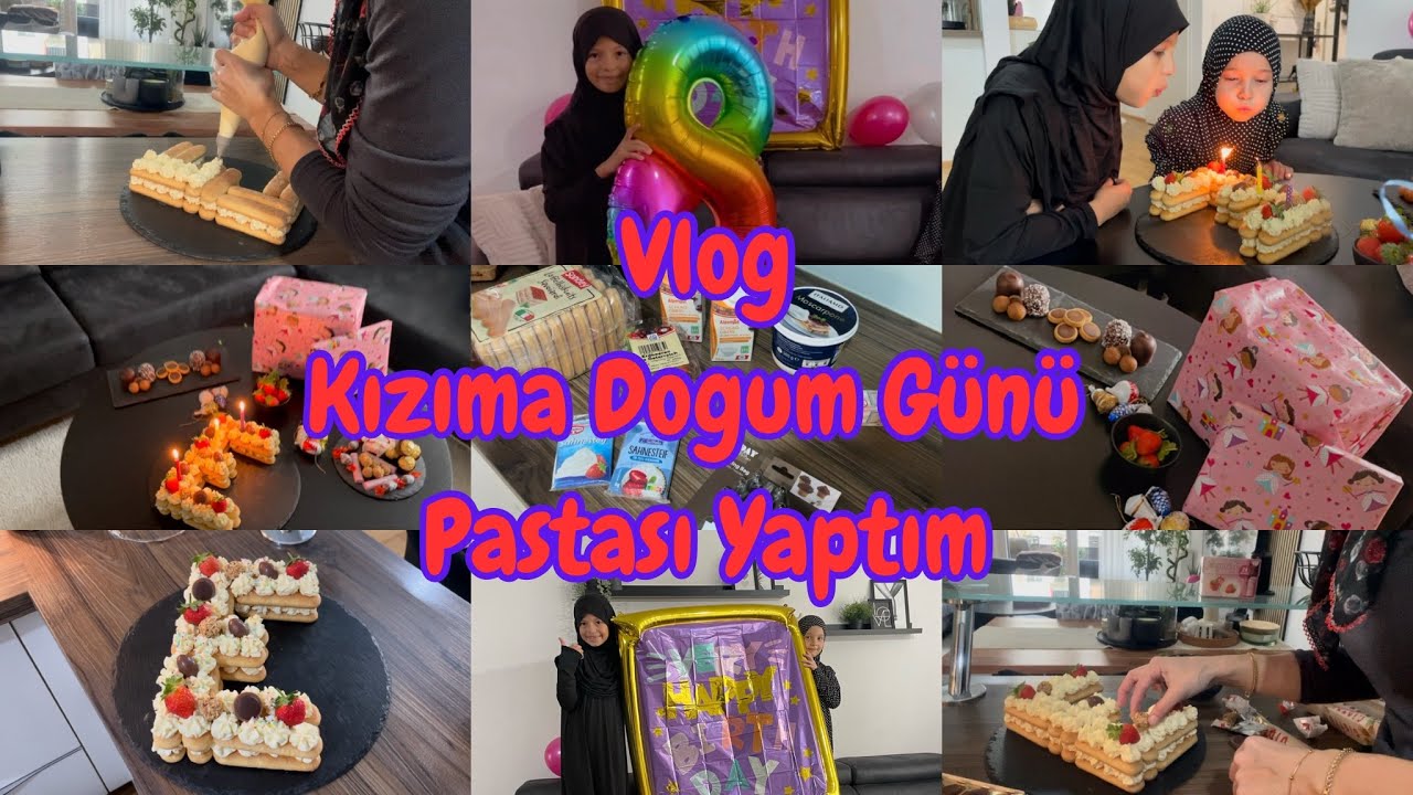 Pişmeyen Pasta Yaptım | Sürpriz Dogum Günü | Baştan Sona Hazırlık | No Bake | Günlük Rutin |Temizlik