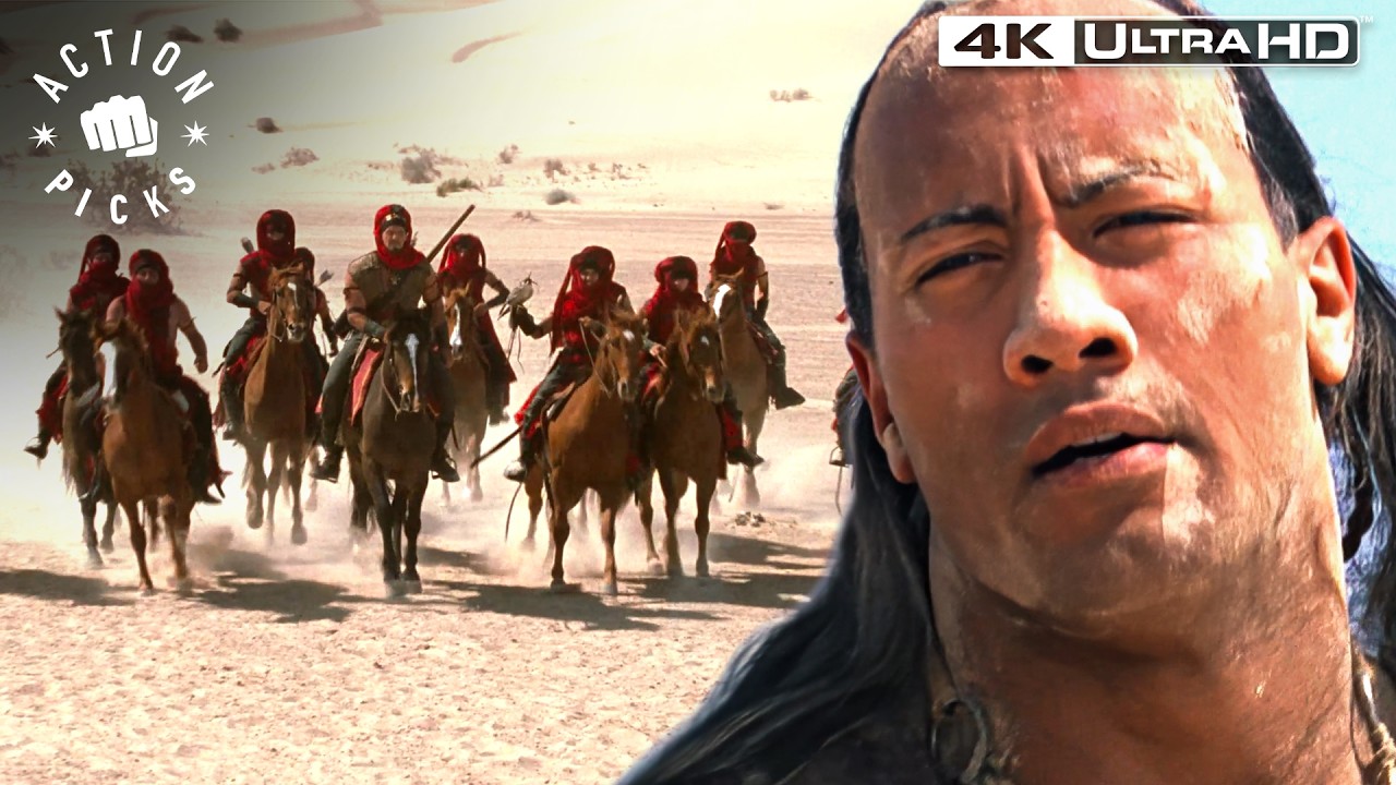 Mathayus Takes Out Memnon's Guards in the Sandstorm | The Scorpion King
