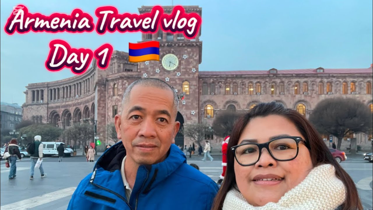 ARMENIA TRAVEL VLOG DAY 1 | WALKING TOUR AT REPUBLIC SQUARE YEREVAN ARMENIA 🇦🇲 ​⁠​⁠