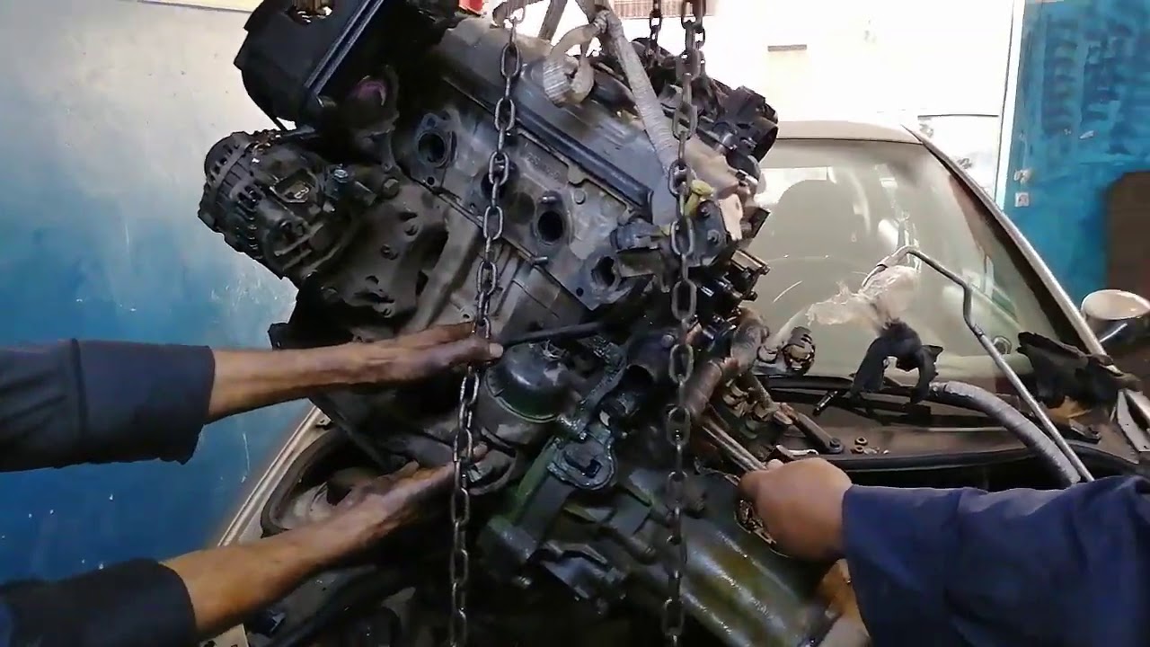 PEUGEOT 206 ESSENCE تجديد محرك 206 بسبب ارتفاع درجة الحرارة الجزء1