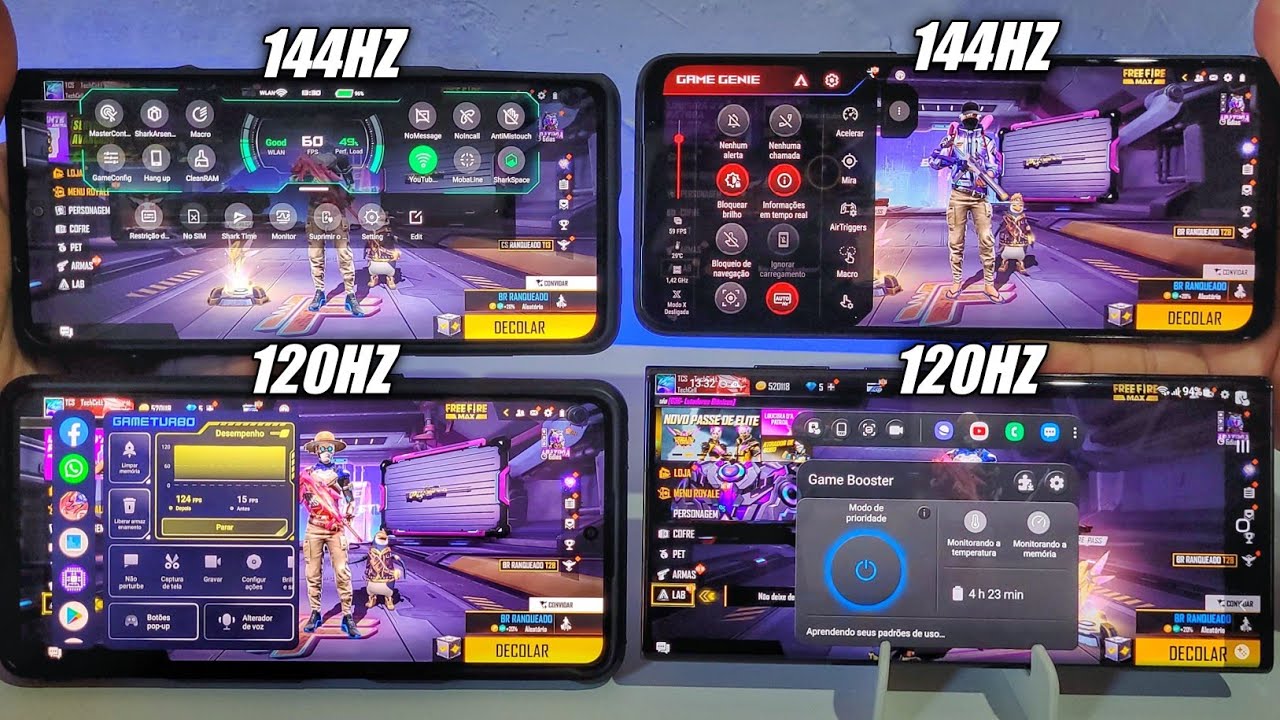 OS MELHORES GAMERS TURBO QUE JÁ USEI! BLACK SHARK, ROG PHONE, XIAOMI, SAMSUNG!