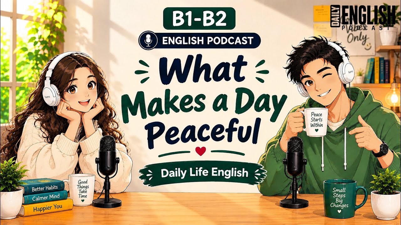 Как рассказать о своем спокойном дне | Подкаст Easy English | Практика аудирования B1-B2