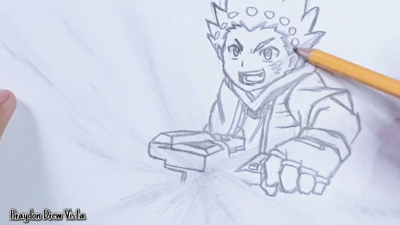 Как нарисовать Вальта Аои/Beyblade Burst Evolution