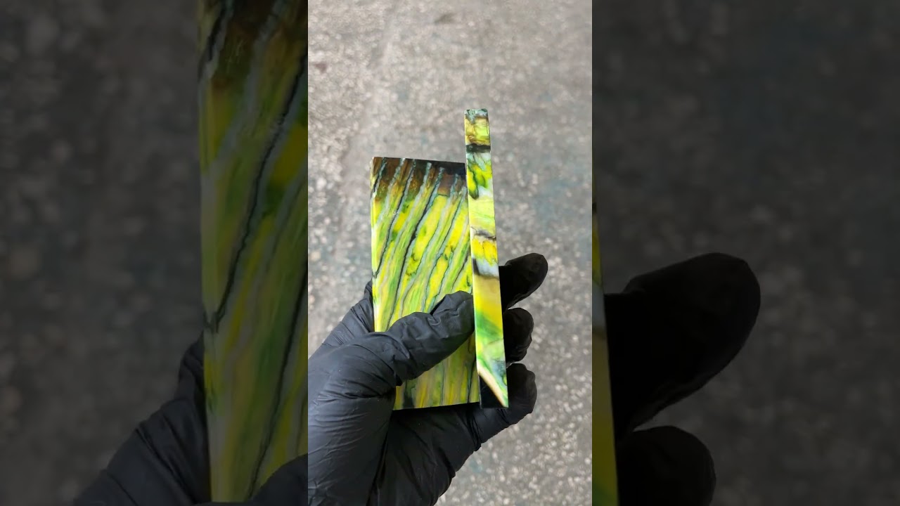Mammoth tooth pair scales stabilized for knifehandl gungrip and handmade T760