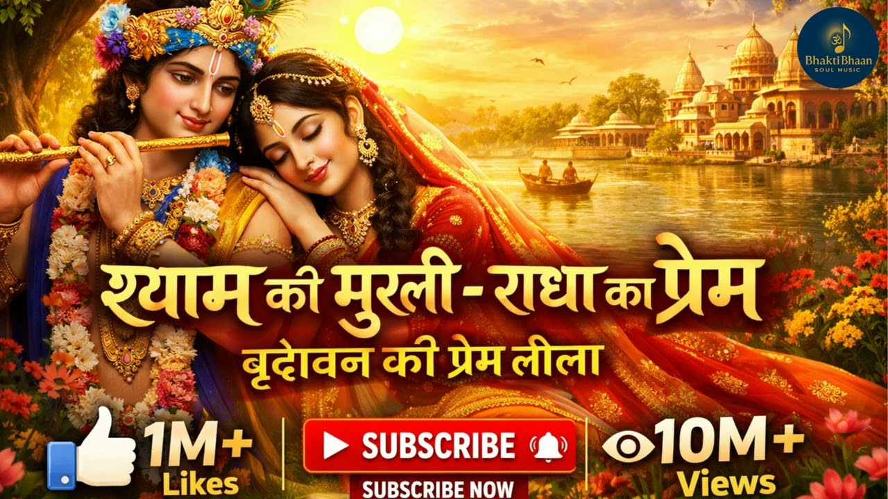 श्याम मुरली मोहन की धुन | राधा रानी संग प्रेम लीला | वृंदावन यमुना तट भक्ति गीत