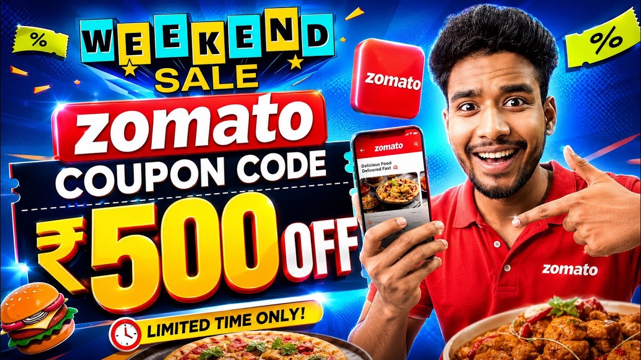 🔥 Zomato Coupon Code Today 2026 | Latest Working Promo Codes, ₹500 OFF, Free Delivery Offers