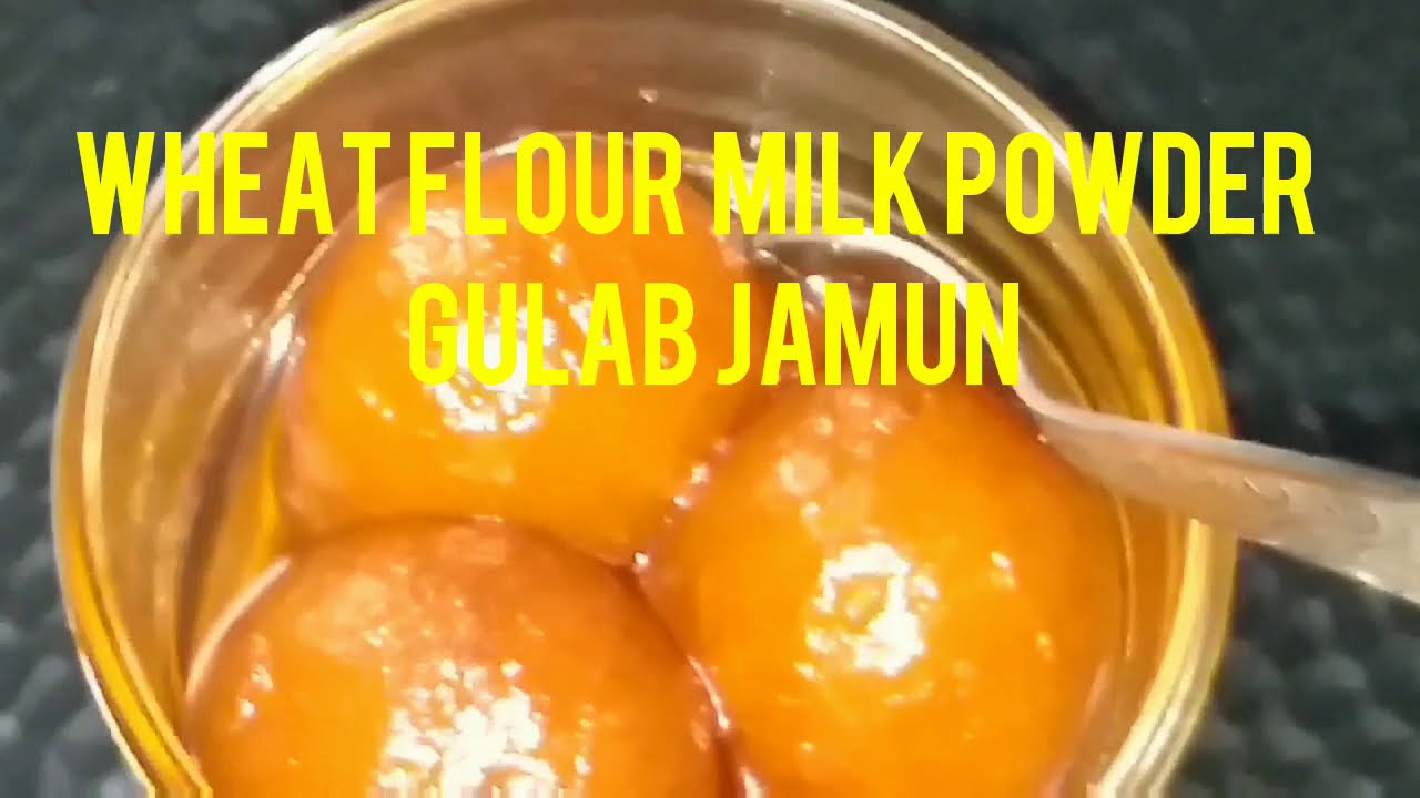 #wheatflourmilkpowdergulabjamun    Wheat flour & Milk powder gulab jamun