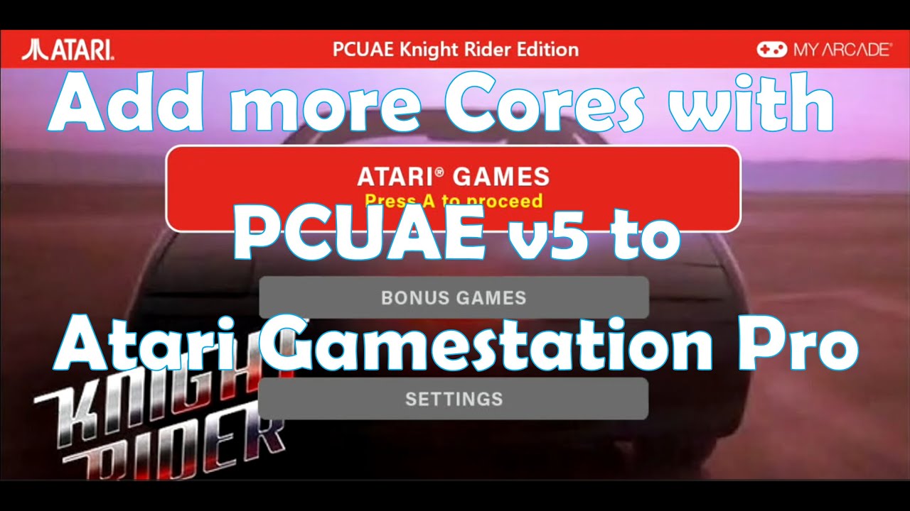 Add more Cores with PCUAE v5 for Atari Gamestation Pro