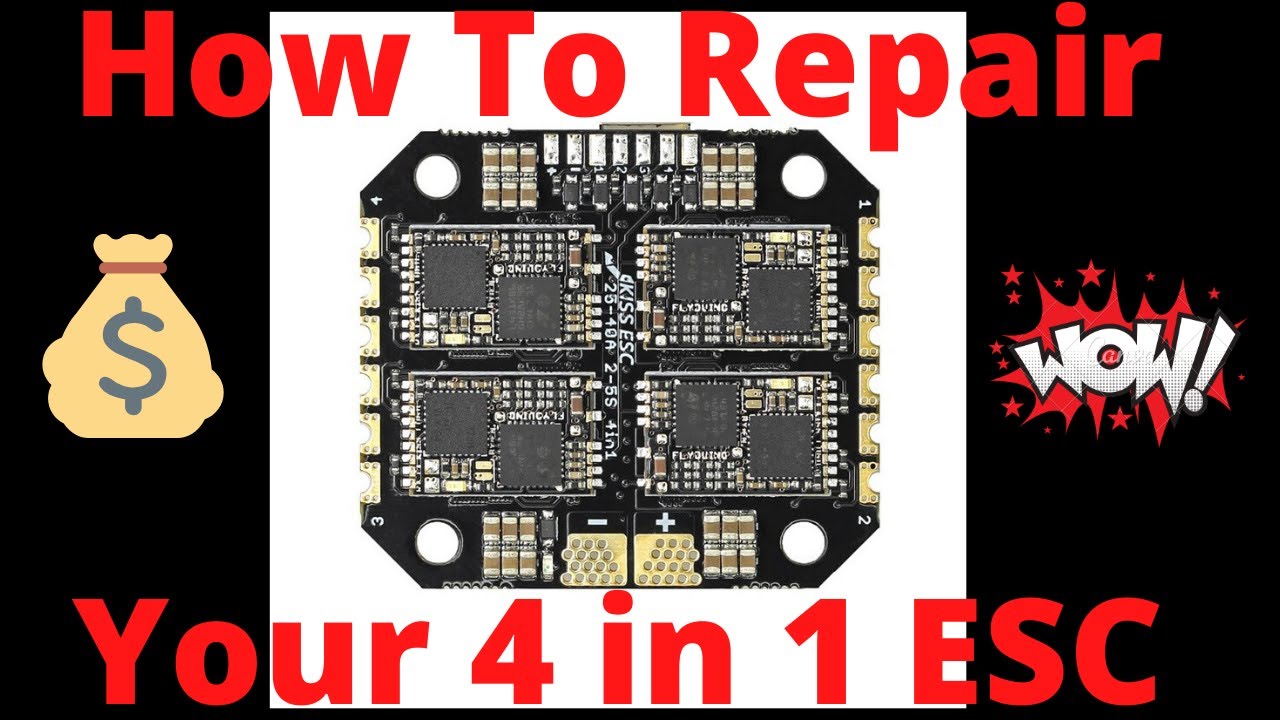 How To Repair Your 4 in 1 ESC - KISS Short Circuit Repair Step by Step