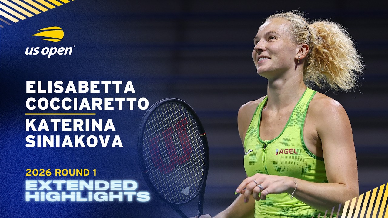 Elisabetta Cocciaretto vs. Katerina Siniakova Extended Highlights | 2026 US Open Round 1
