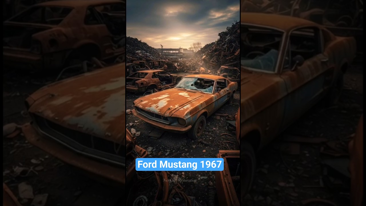 ASMR Car restoration | Full restoration of Ford Mustang 1967 #fordmustang #restoration #shorts