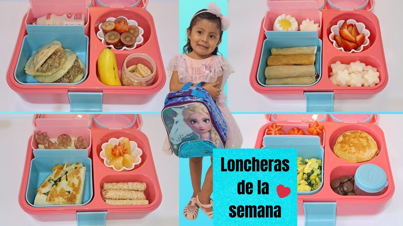 IDEAS DE LUNCH PARA NIÑOS, LONCHERAS PARA LA ESCUELA #lunchbox  #bento  #lunch