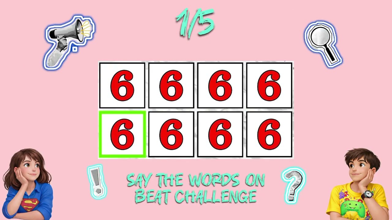 Say the Words on Beat Challenge 🎵 || Level 1 to 5 ll Easy to insane 