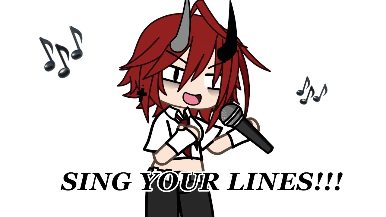 Sing your lines 🎶!! #gacha #gachalife #singyourlines #relatable #sing #insecurities
