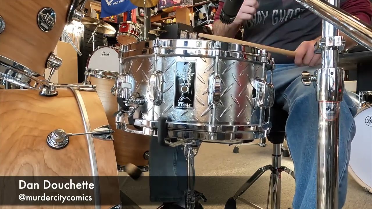 Tama 'Lars Ulrich' Steel 6.5x14 Signature Snare Drum