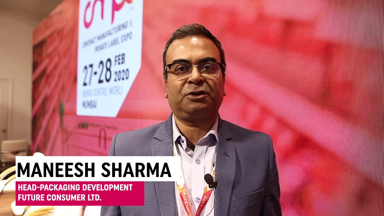 Mr. Maneesh Sharma, Head-Packaging Development, Future Consumer Ltd. at CMPL Expo 2020