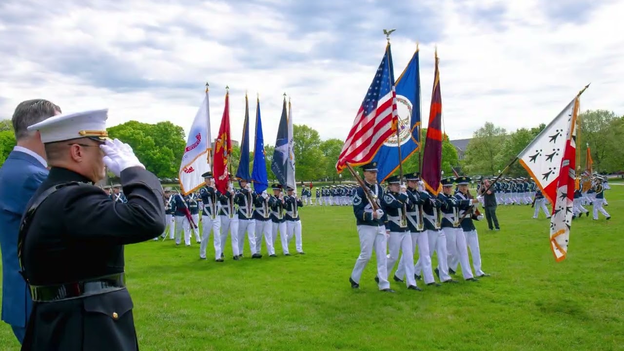 Virginia Tech Corps of Cadets 2025 Change of Command Pass in Review