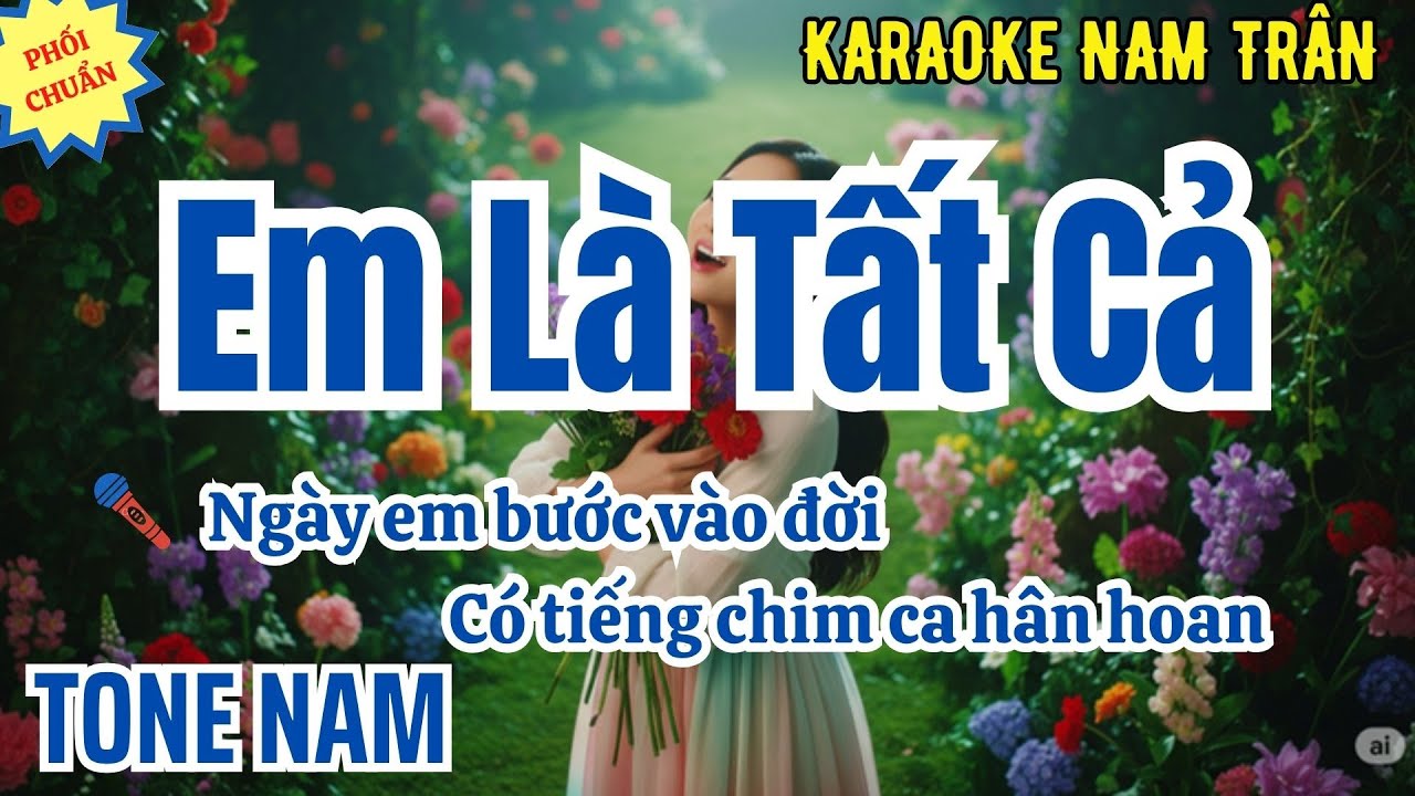 Karaoke Em Là Tất Cả Tone Nam | Nam Trân