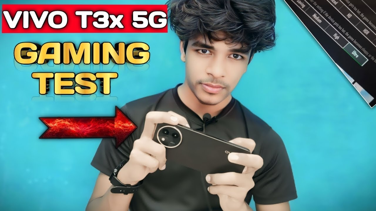 Vivo t3x 5g gaming test | Vivo t3x 5g gaming review BGMI test .