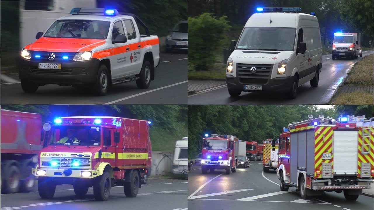 [Ausnahmezustand nach Sturm | SEHR SELTENE und ERSTMALIGE Alarmfahrten] Einsatzfahrten in Ratingen