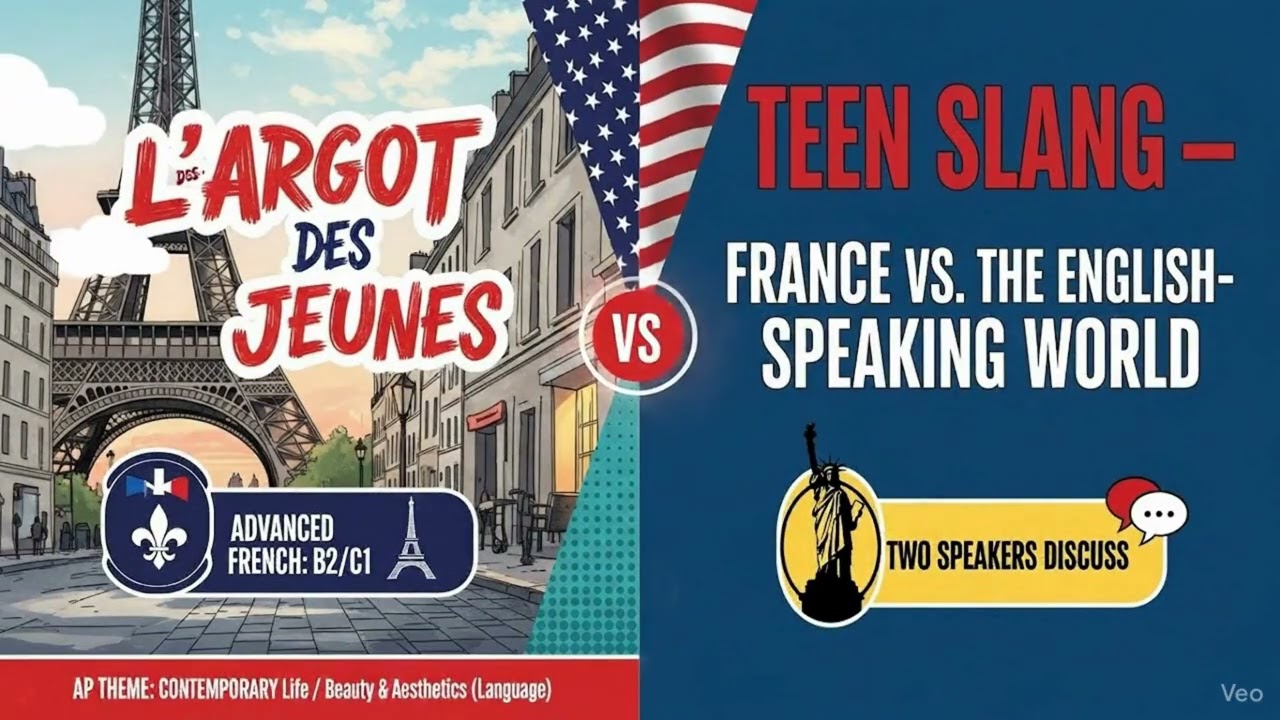 L'Argot des Jeunes : France vs. USA | French Listening Practice (B2/C1)