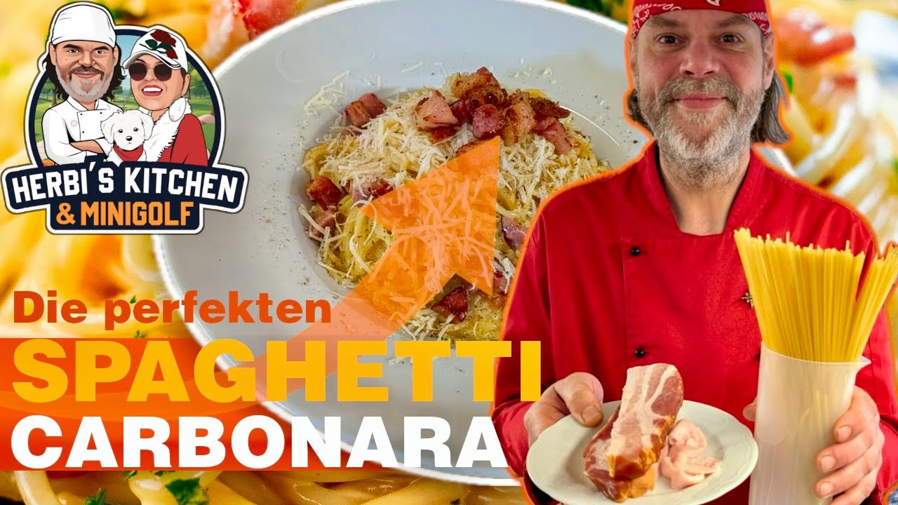 Echte Spaghetti Carbonara mit Pancetta & Pecorino 🧀 So cremig & original wie beim Italiener!